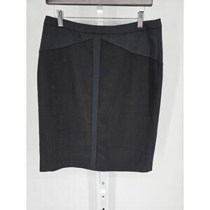 Adrianna Papell Womens Sz 10 Knee Length Pencil Skirt Black